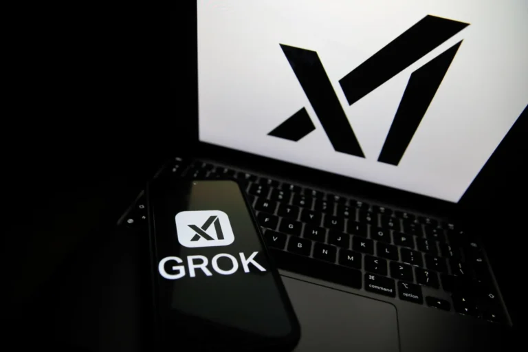 Logos Of Large Companies On Laptop