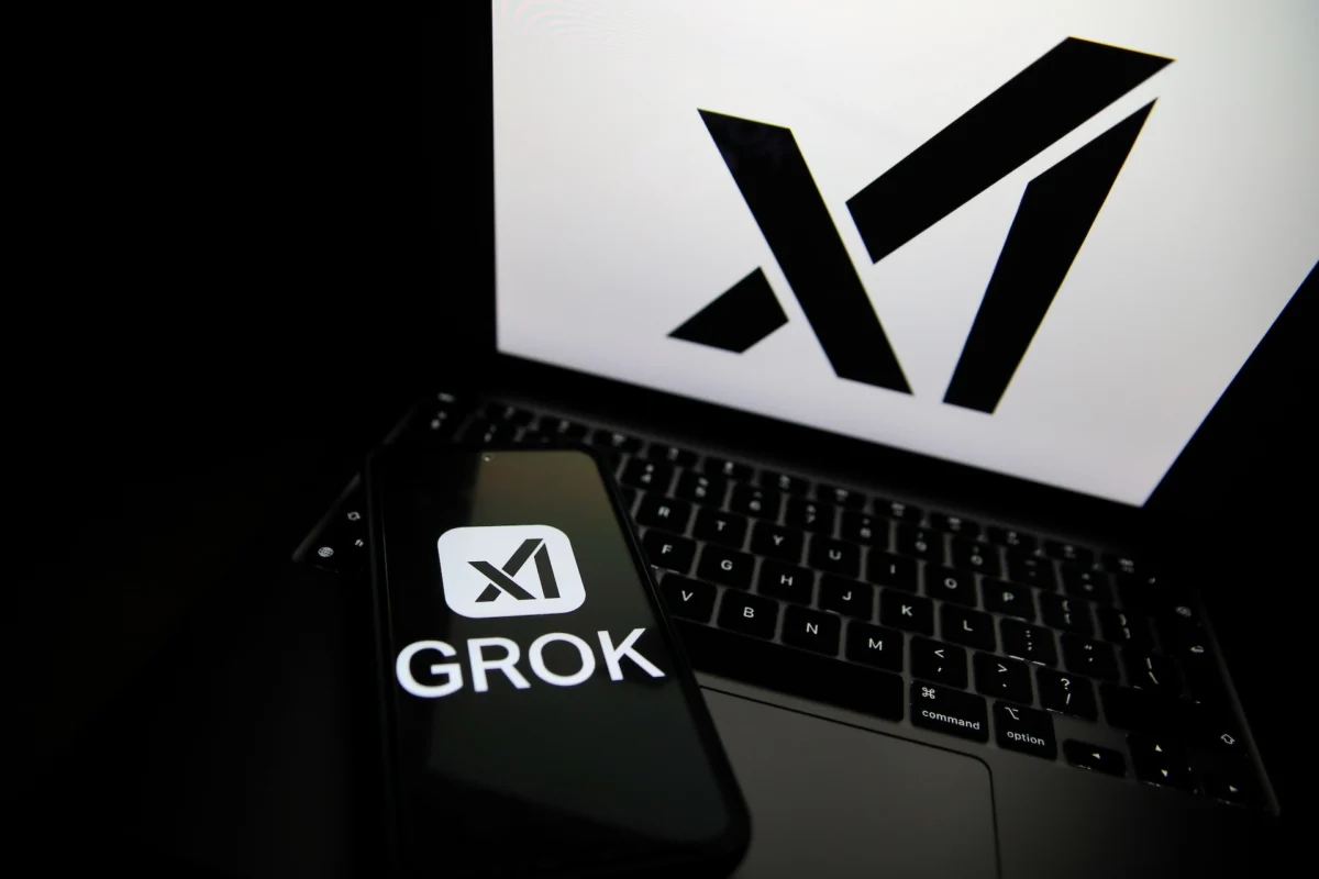 Logos Of Large Companies On Laptop
