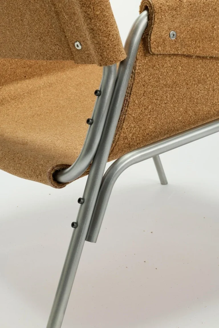 beyond-leather-chiara-verdes-strata-redefines-suspended-seating-through-cork-innovation